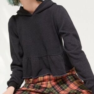 UO -Project Social T peplum cropped hoodie, Size Small